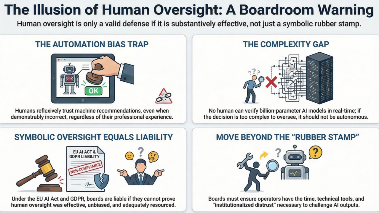 The Danger of Automation Bias: Is Human-in-the-Loop an Illusion?