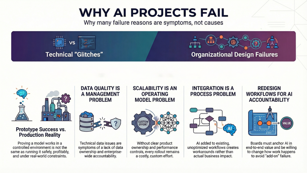 Why AI projects fail and what it says about the organisation